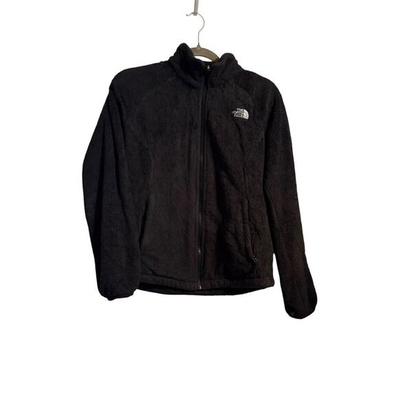 The North Face Osito Fleece Zip up Women’s Med Black Fuzzy Mock Neck AMYOF11 - Picture 1 of 5